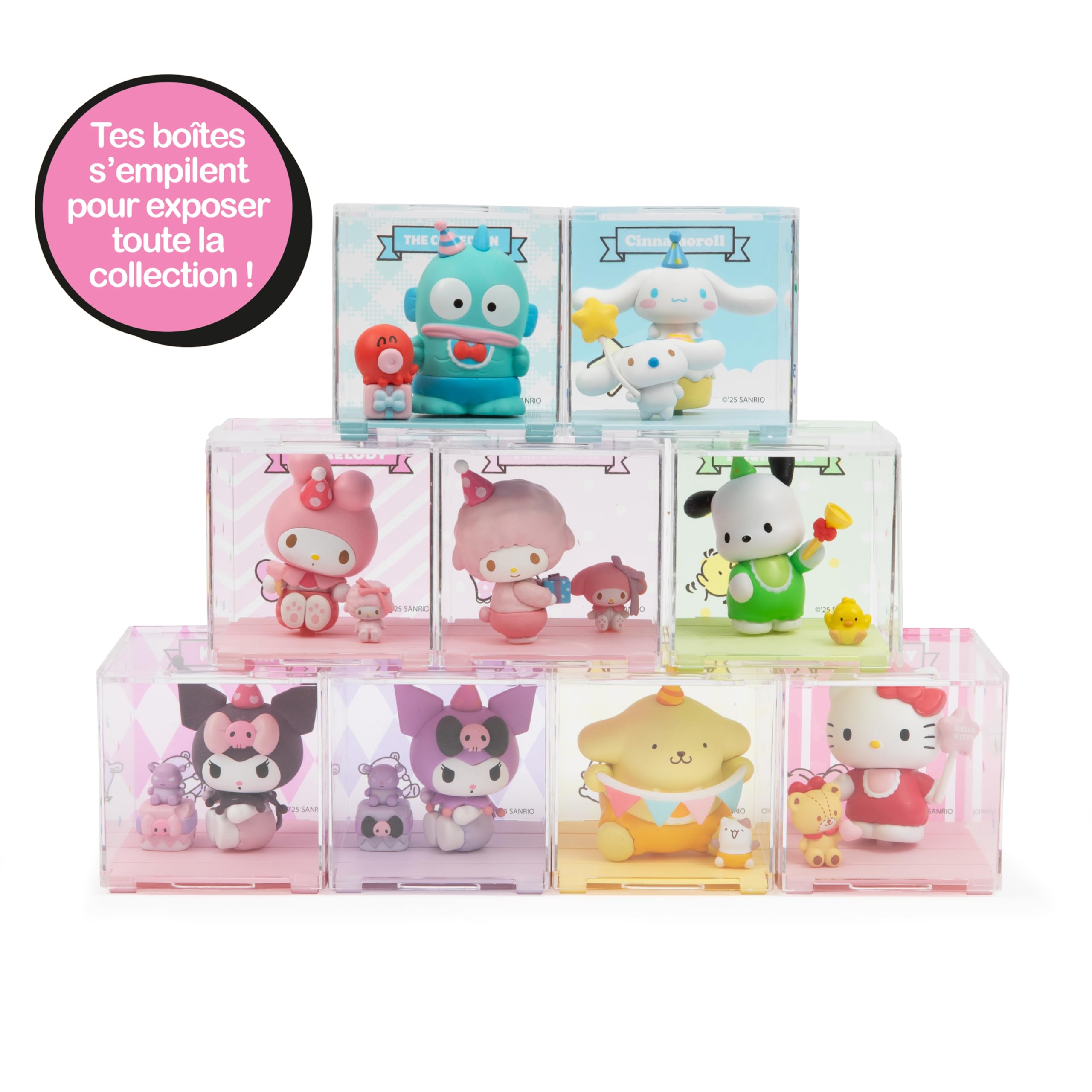 Hello Kitty, 1 statuetta da 6,5 cm e accessori in una scatola trasparente, serie Ode to Toy, modello casuale, per bambini dai 3 anni, HKT36