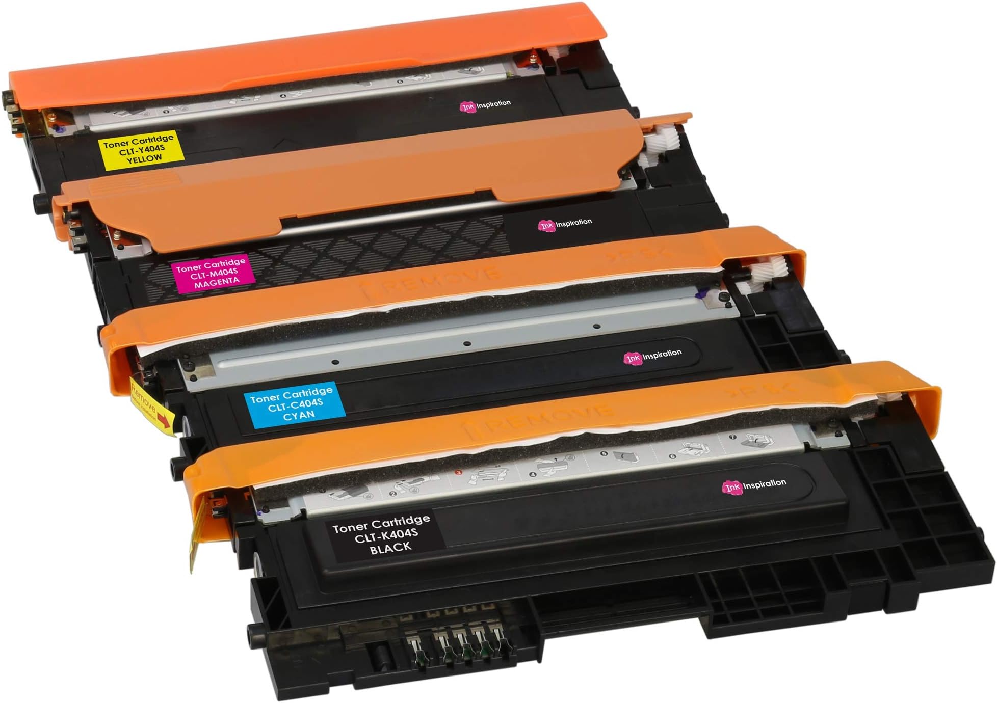 Set of 4 Compatible Laser Toner Cartridges for Samsung Xpress SL-C430 C430W SL-C480 C480FN C480FW C480W | Print Yield: K404S 1,500 Pages (Black) & C404S M404S Y404S 1,000 Pages (Colours)