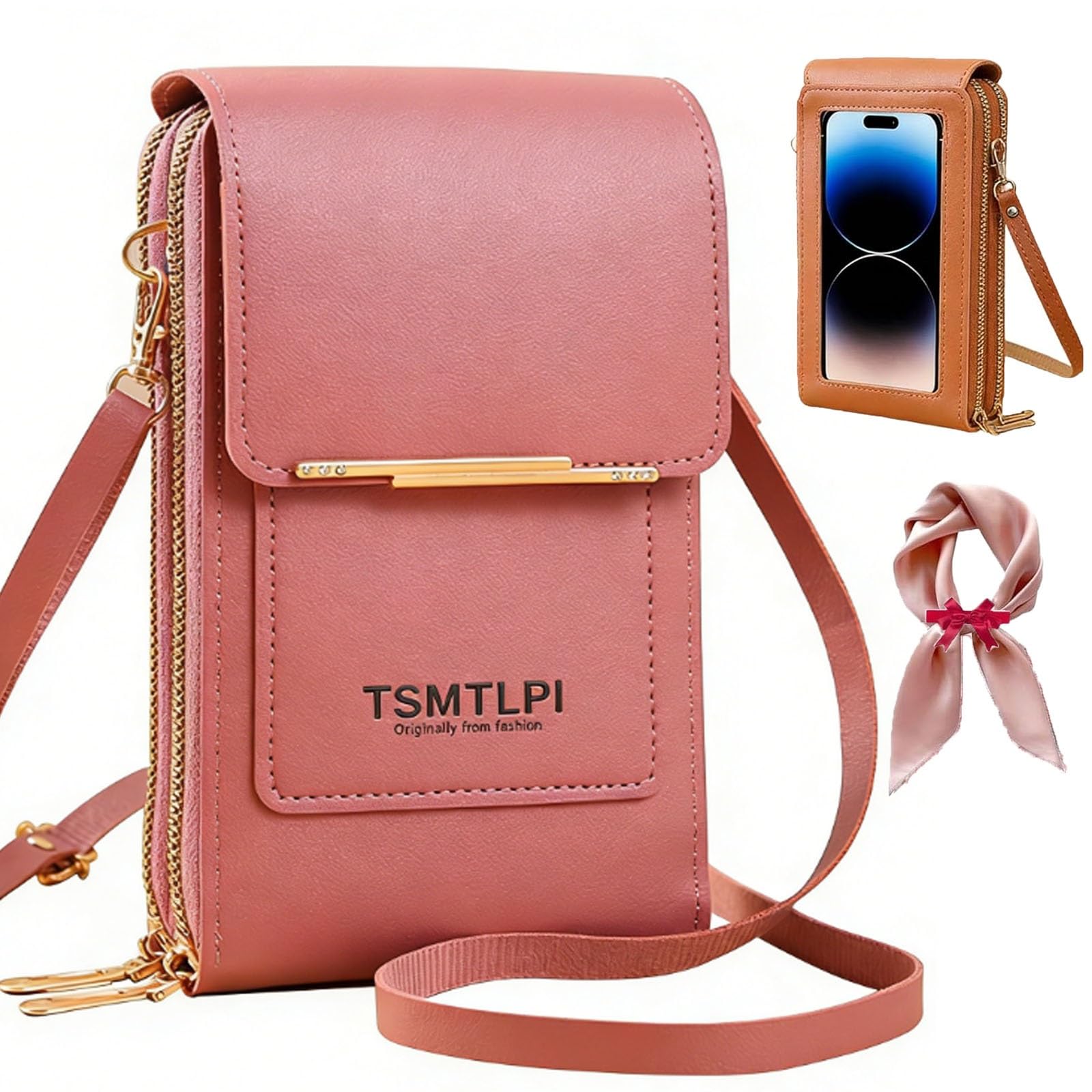 2026 Small Touchscreen Phone Crossbody Bag for Women,Anti-Theft Leather Messenger Bag Rfid Block Mobile Phone Purse — view 12