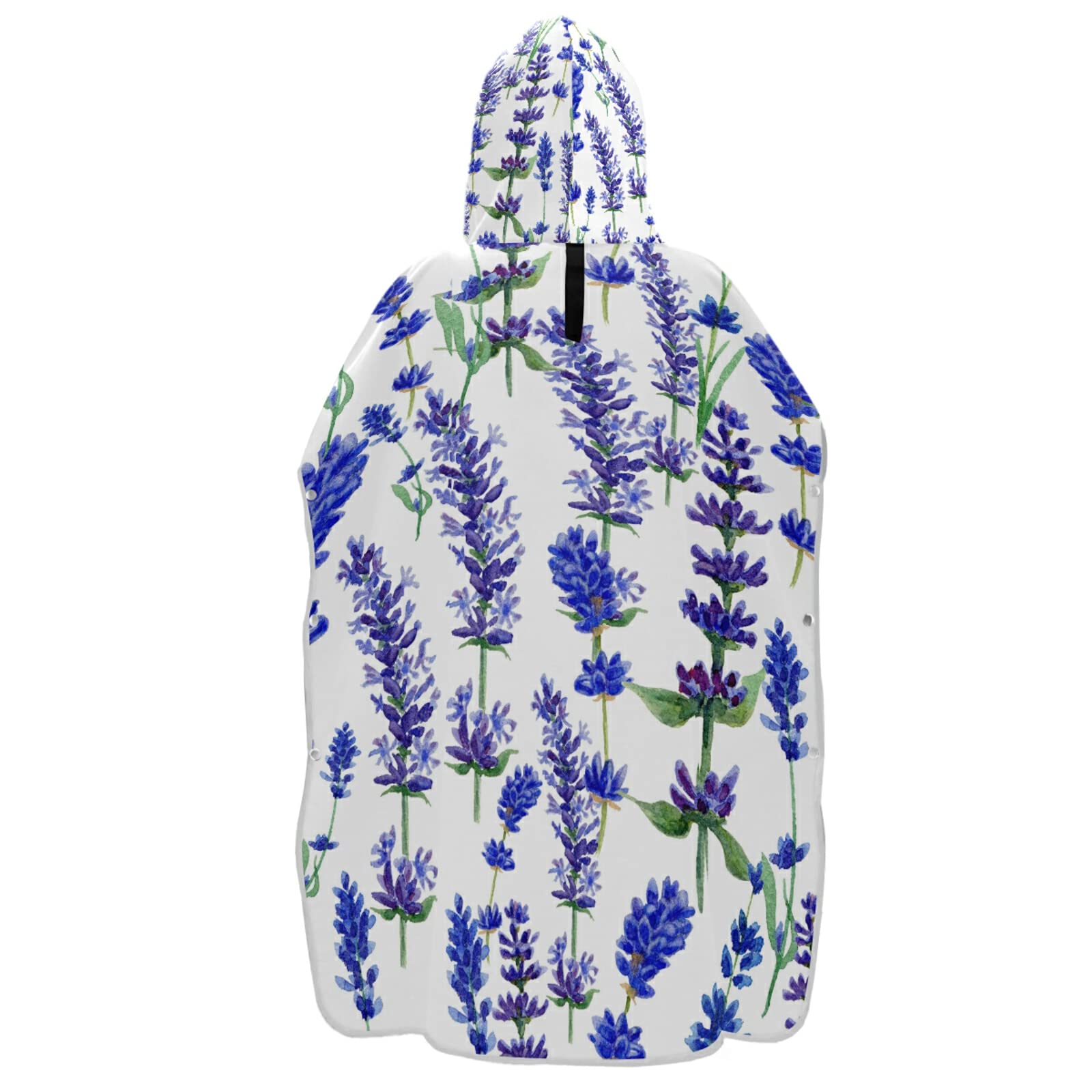 Accappatoio con cappuccio e tasca, ad asciugatura rapida, asciugamano in microfibra, per bagno, spiaggia, colore viola