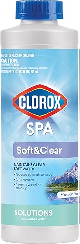 Clorox Pool&Spa Soft & Clear, mantiene agua blanda clara, reduce el mantenimiento del spa, 32 onzas (paquete de 1)