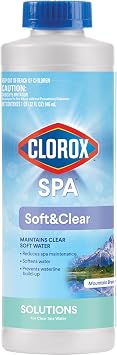 Clorox Pool&SpaTM Soft&Clear, Maintains Clear Soft Water, Reduces Spa Maintenance, 32 Ounces Pack of 1