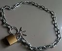 Infinite tech Steel Chain with Lock for Locking Bike,Cycle,Grill,Gate,etc. Black gallery image