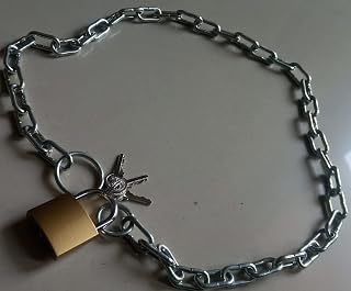Infinite tech Steel Chain with Lock for Locking Bike,Cycle,Grill,Gate,etc. Black