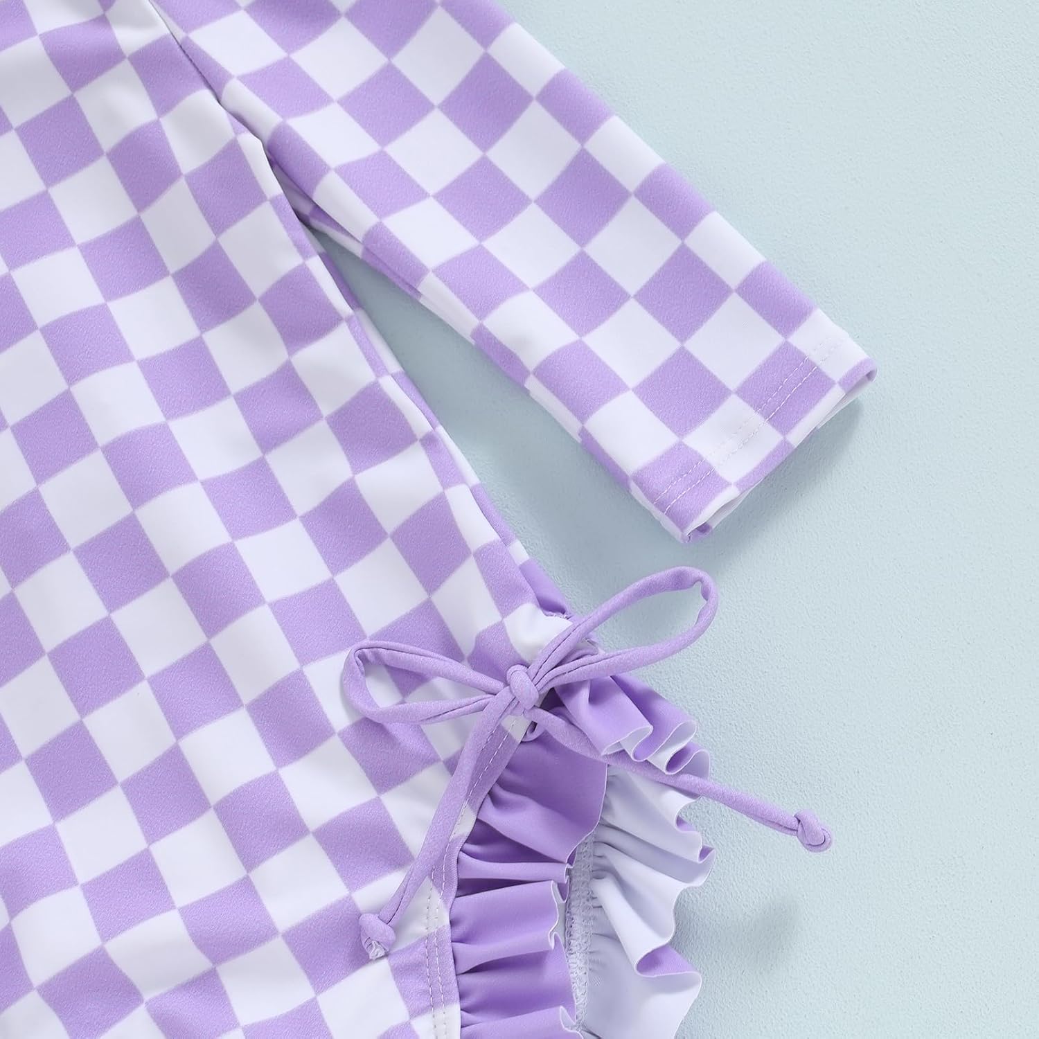 MAYUMMPY Toddler Baby Girls Bikini Beach Swimwear Zipper Swimsuit UPF 50+ Rash Guard One Piece Long Sleeve Bathing Suit - Image 5