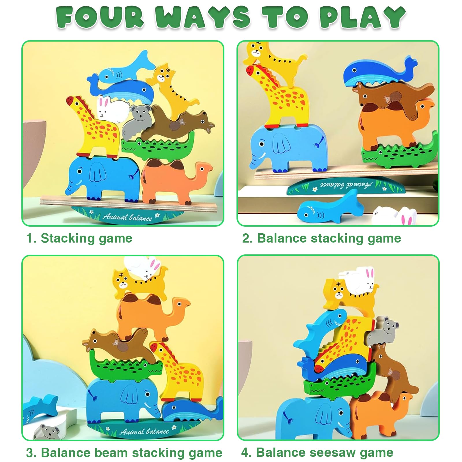 Juguetes Montessori Juegos Niños 2-6 Años, Madera, Educativos, Regalo