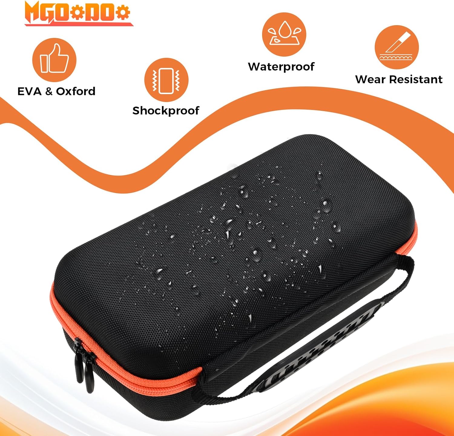 Mgoodoo Wireless Microphone Case Compatible with Wireless 2 Microphone System,Handheld Dual Mic Case with EVA Hard Shell,Portable Mic Storage Bag for Singing or Karaoke - Image 4