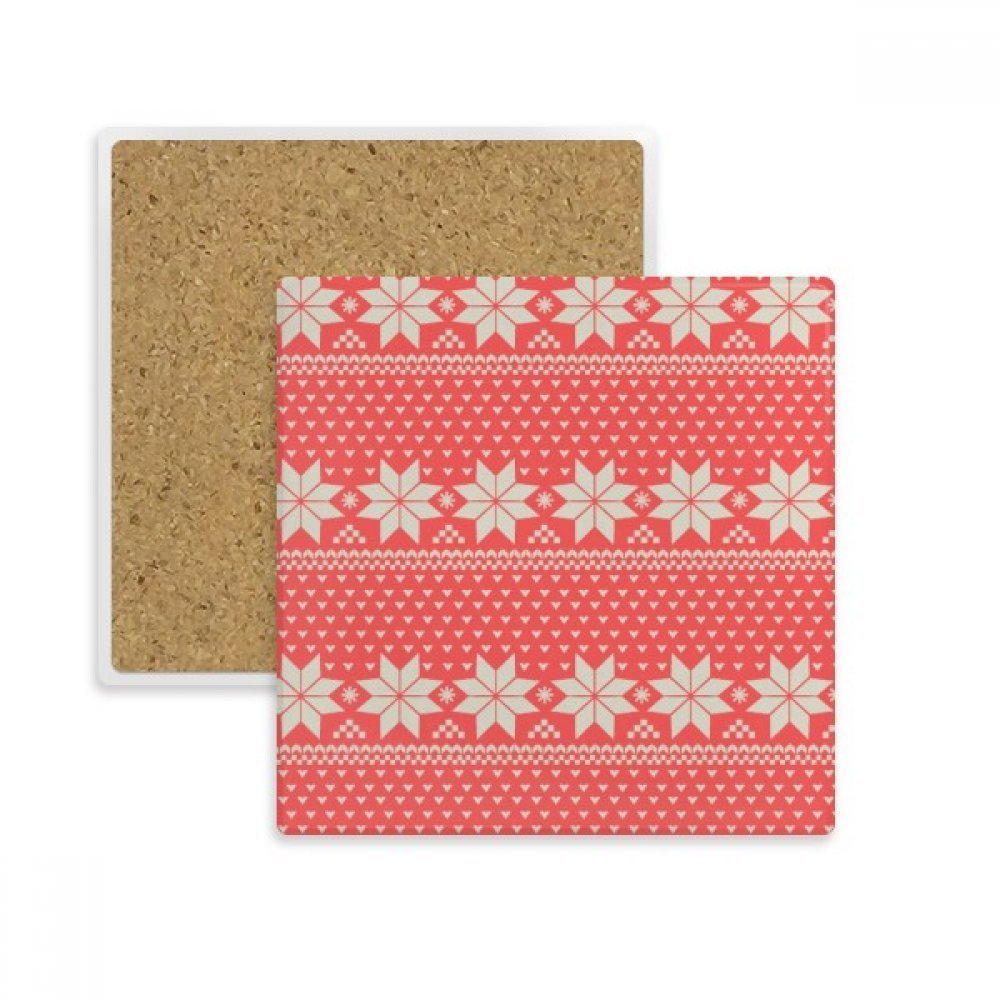Coaster carré cadeau motif coeur pour verre et tasse de salon