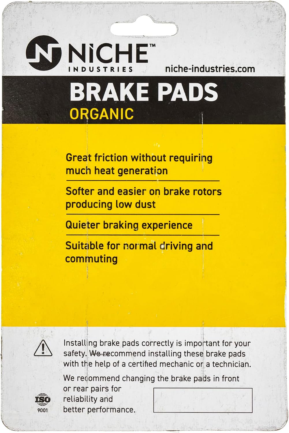 NICHE Brake Pad Set for Ski-Doo GSX 600 Summit Renegade X 800R 507032473 507032489 Rear Organic 2 Pack