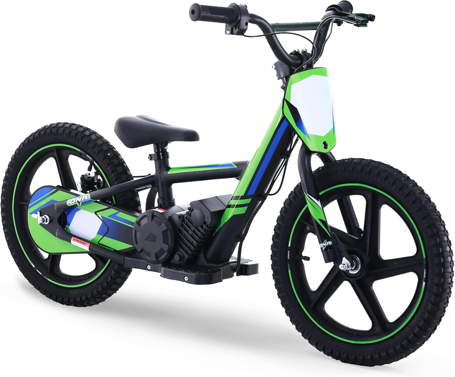 KOZRUNS Electric Dirt Bike for Kids 5-10, 340W Racing Experience Lightweight Motorcycle Up to 12MPH & 3 Speed Settings, 24V Detachable Battery, Safe Disc Brakes, 16 Inch Knobby Tires