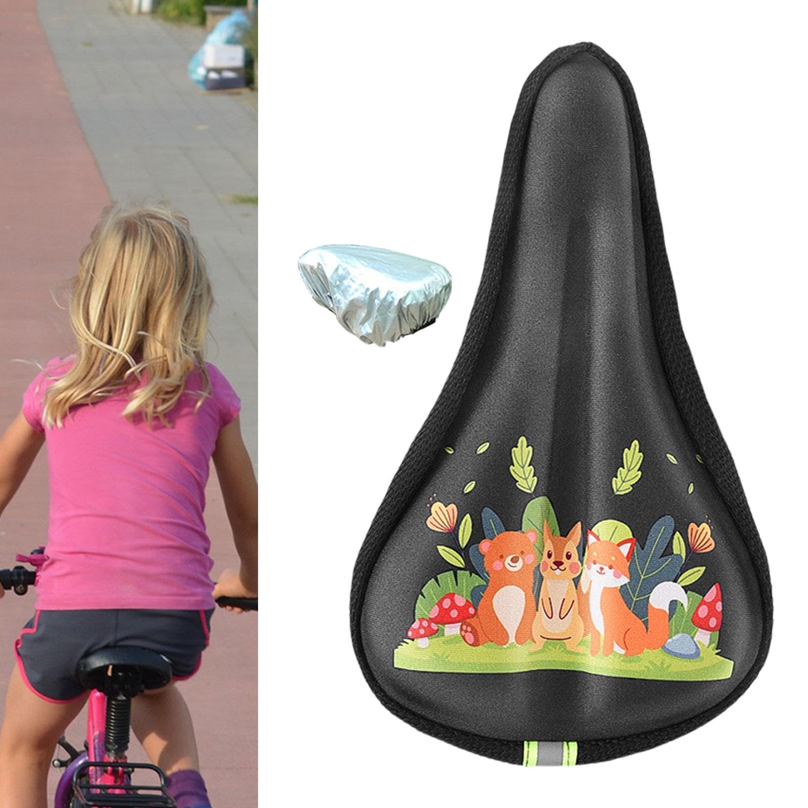 Child Bike Gel Seat Cushion Cover For Boys Girls, Gel Padded Bike