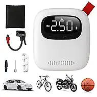 Portable Inflator 150PSI, Cordless Air Compressor with Digital Pressure Gauge, Air Pump for Car, Motorcycle, Bicycle, Ball