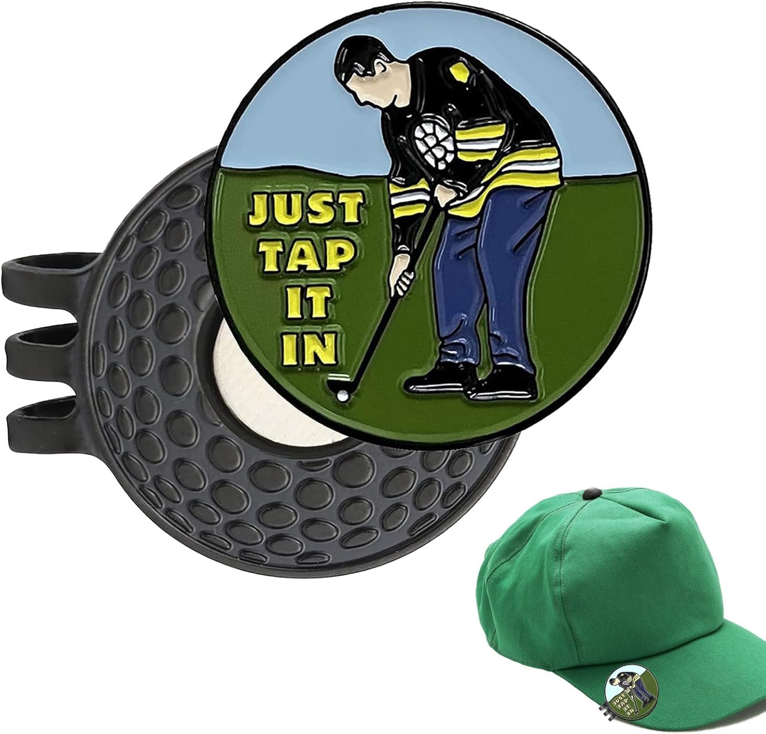 NUDFSY Golf Hat Clip, Durable Golf Ball with Golf Hat