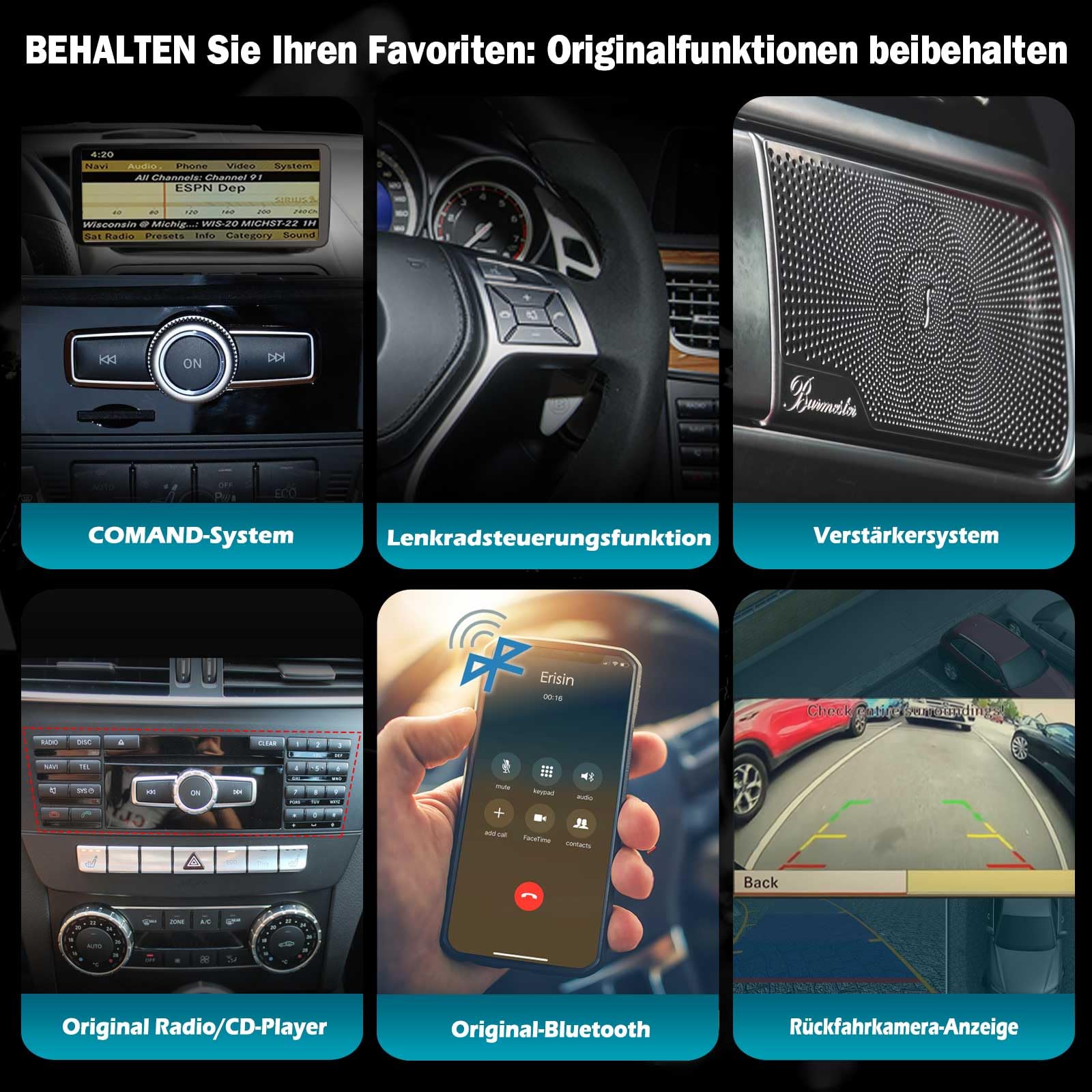 12,3" 8 + 128 GB Qualcomm 8 rdzeni Android 14 DAB+ radio samochodowe do Mercedes Benz klasy E C207 A207 NTG 4.0 2009-2012 nawigacja CarPlay Android Auto WiFi Bluetooth 5.1 USB 4G CANbus COMAND 2K IPS