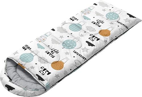 Miniatura 2 de Saco de dormir para niños y niñas, globo aerostático, ligero, cálido, portátil, para interiores y exteriores, impermeable, resistente al frío, saco