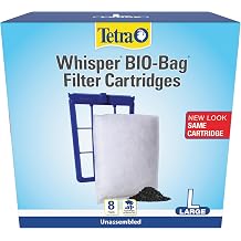 Tetra Whisper Bio-Bag Large Filter Cartridges for Aquariums, 8 Count