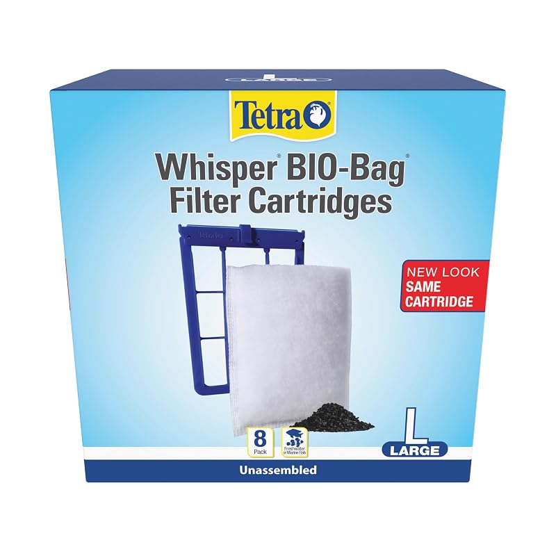 Refil de Filtro para Aquário Tetra Whisper Bio-Bag com Carvão Ativado, 8 unidades