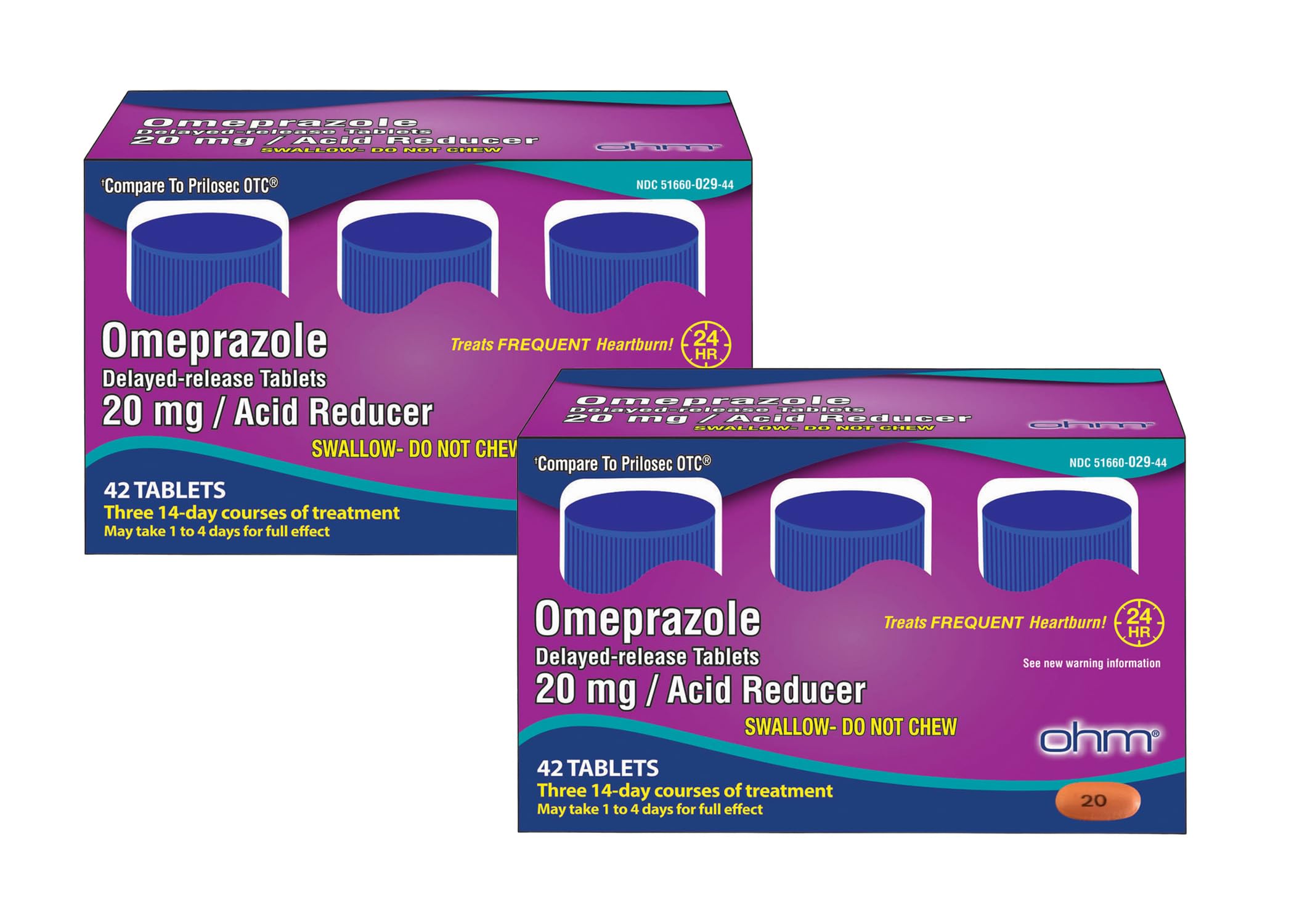 Omeprazole Delayed-Release Tablets, 20mg Acid Reducer, Treats Frequent Heartburn (12 Weeks of Supply, 84, Count)