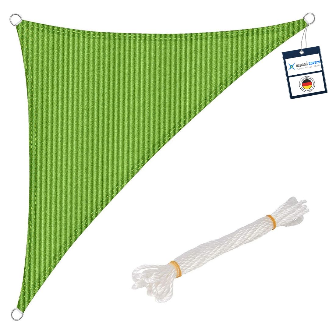 Toldo triangular de polietileno para terrazas y zonas de piscina