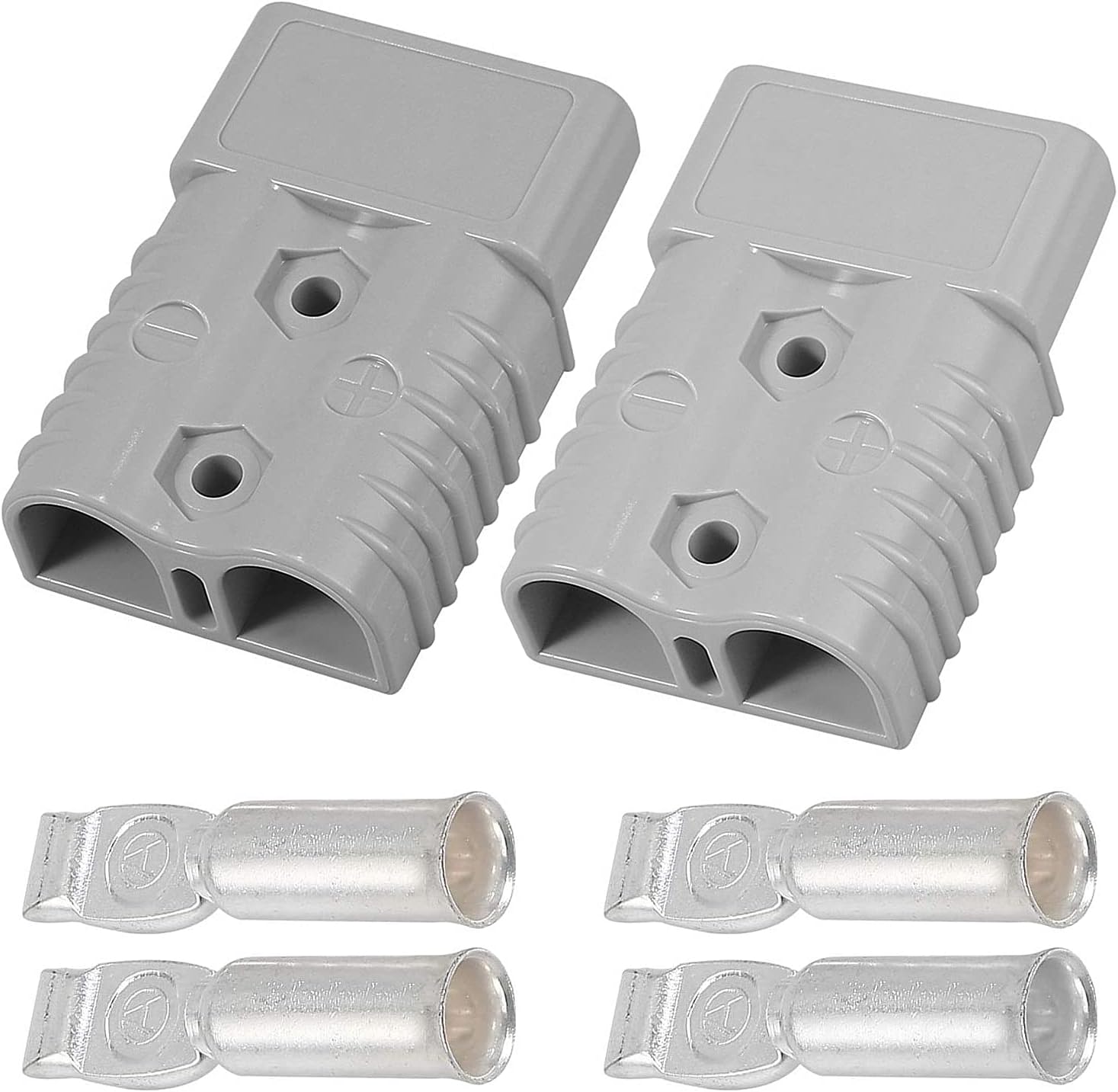 10 Connettori Rapidi Per Batteria 50A AWG 8 | Spine Scollegabili Con Terminali In Rame Argentato | Per Auto, Barca, Inverter - 3
