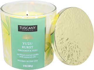 Tuscany 12 oz. Yuzu Burst Jar Candle 20 oz. Multi