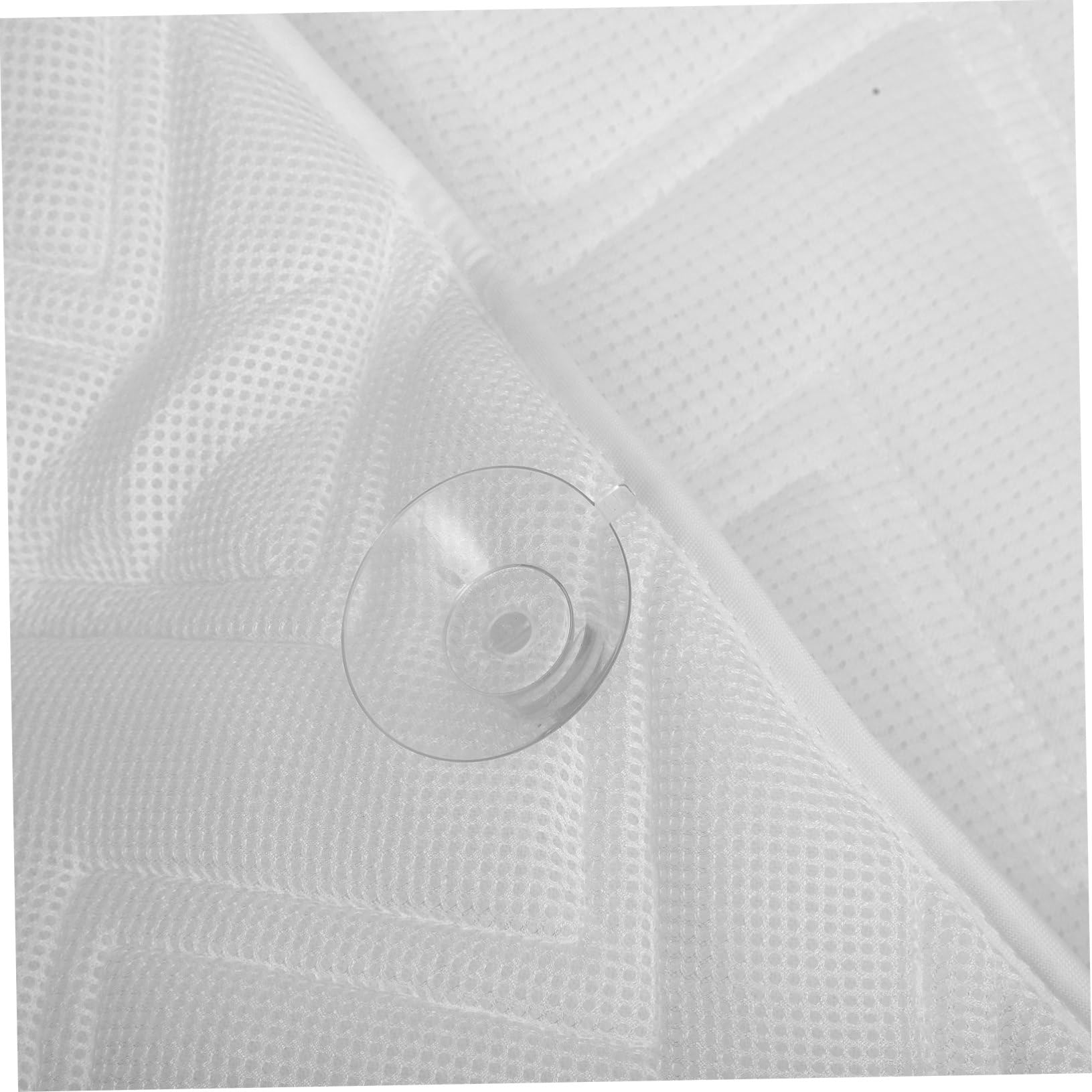 FRCOLOR Coussin de Bain 3D pour Baignoire, Support Tête et Cou, Polyester Blanc, Antidérapant et Facile à Installer, pour Spa et Voyage