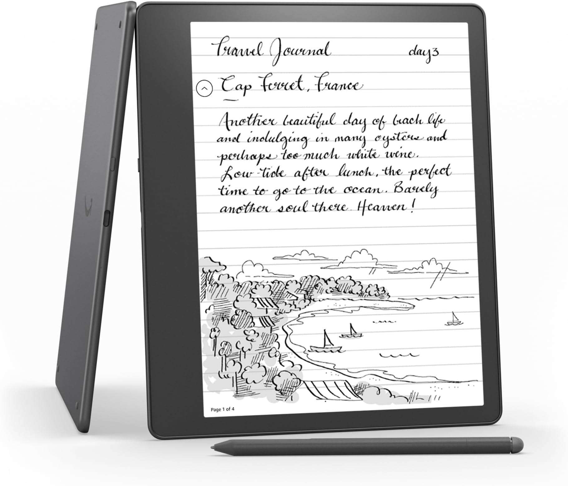 Kindle Scribe (2022 release) - 16 GB, the first Kindle and digital notebook, all in one, with a 10.2" 300 ppi Paperwhite display, with built-in notebook summarisation. Includes Premium Pen