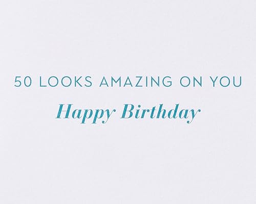 Miniatura 3 de Tarjeta de cumpleaños número 50 de Papyrus (50 se ve increíble en ti)