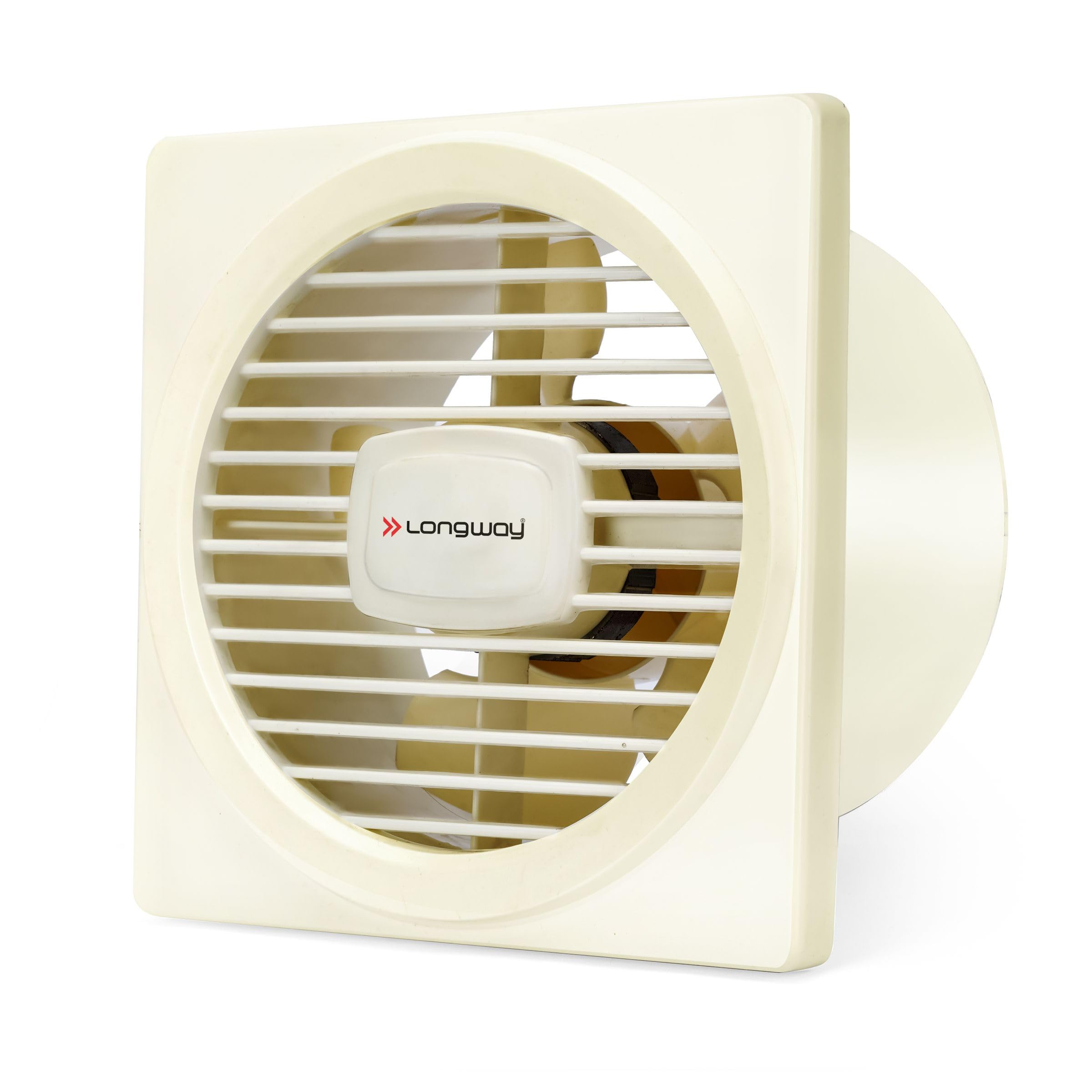 LONGWAY Gusto 6 Inch 150 mm Energy Efficient Exhaust Fan | High Speed Powerful Motor | Noiseless Operation & Easy to Clean | Suitable for Bathroom, Kitchen, Office | 2 Years Warranty (Ivory)