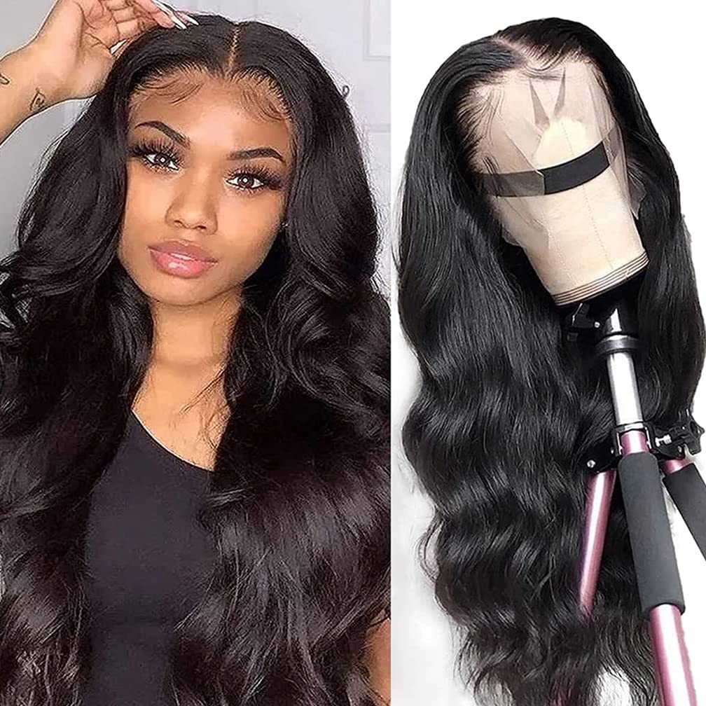 Body Wave Lace Front Wigs Human Hair Pre Plucked Brazilian Glueless