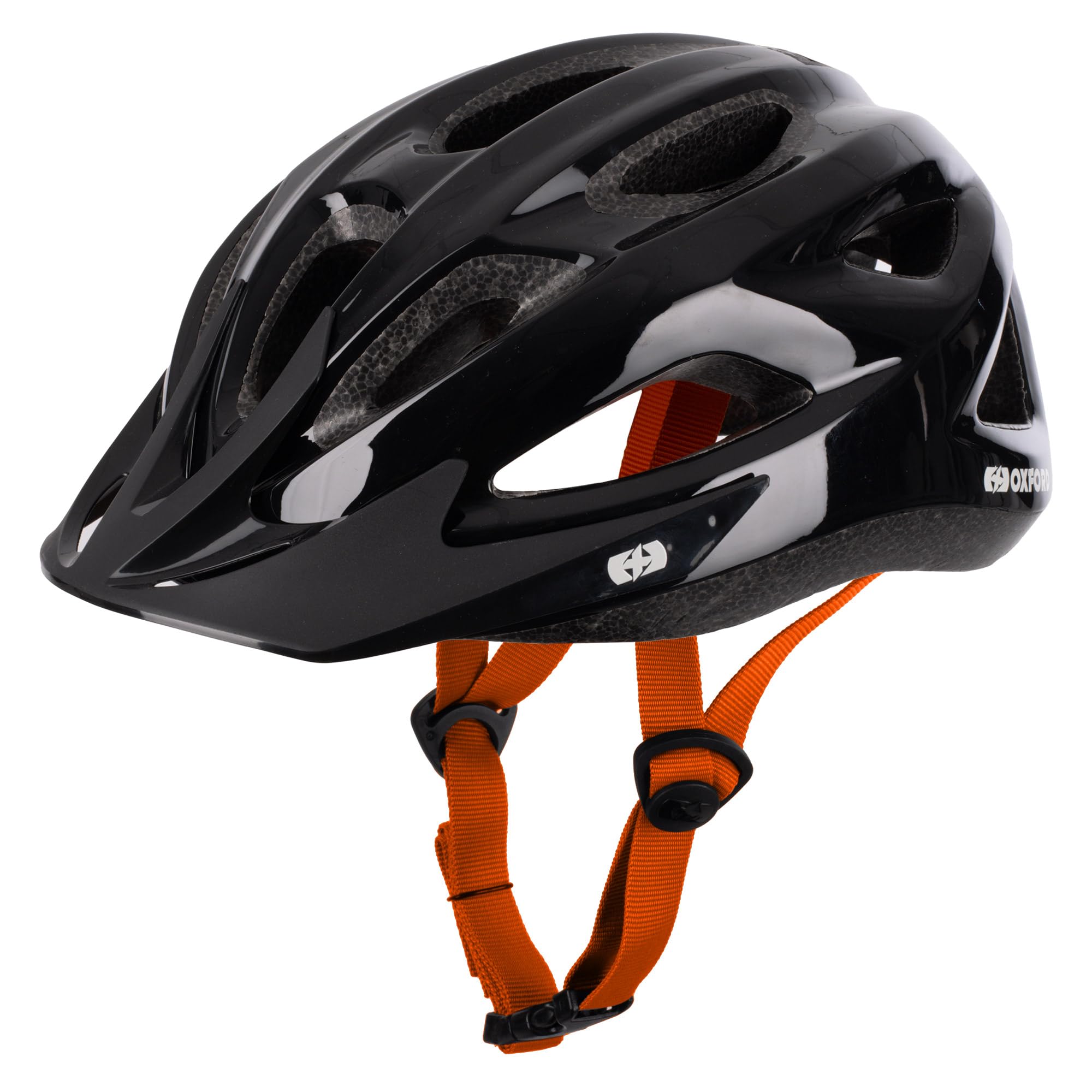 Oxford Helio Junior Helmet | Cycle Bike Bicycle Kids Head Protection, 52-57cm, Gloss Black