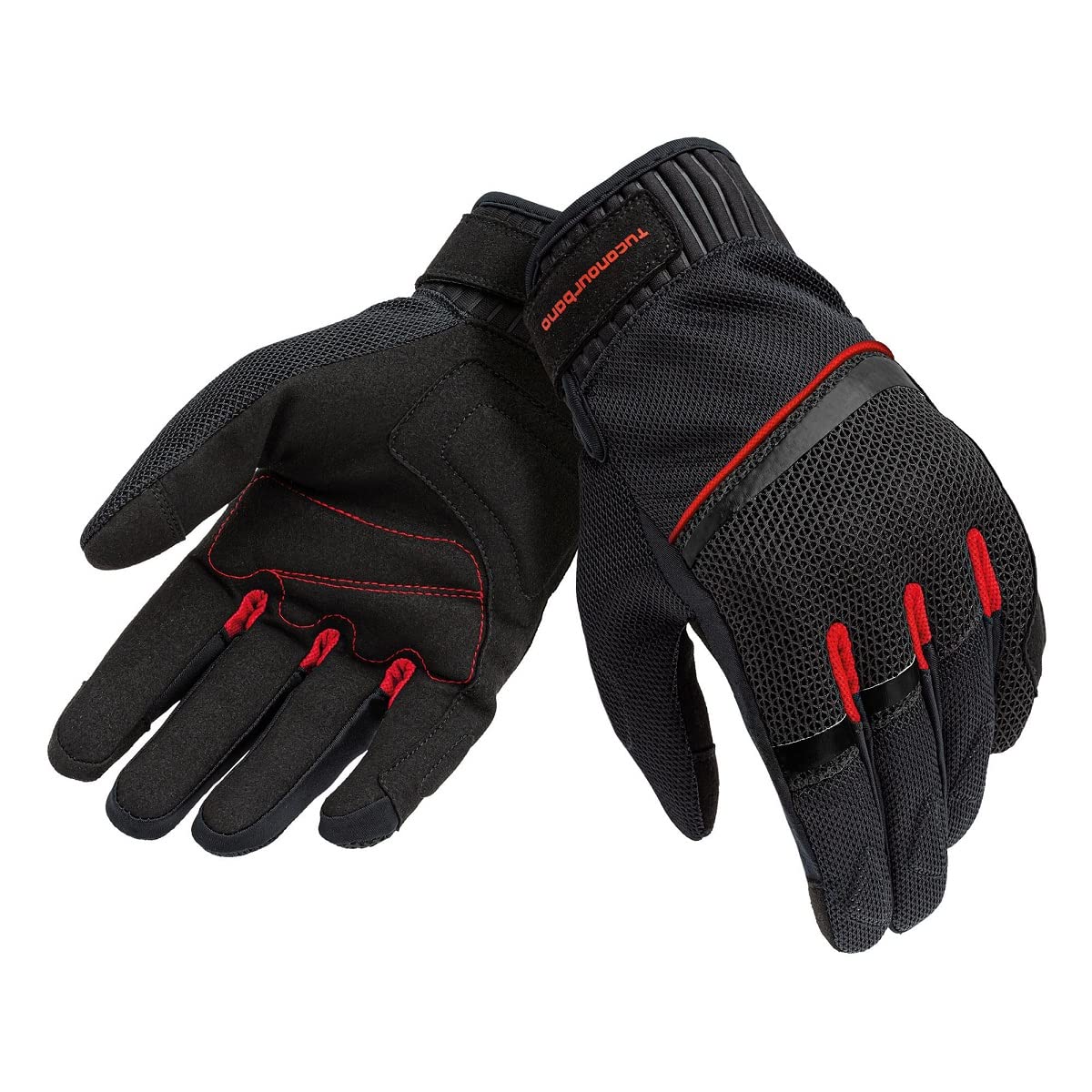 TUCANO URBANO GUANTI PENNA MESH NERO–ROSSO XL