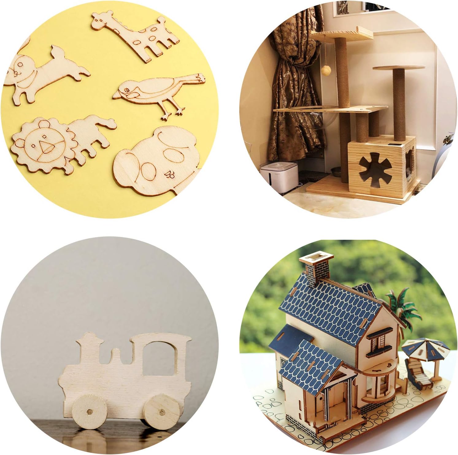 12 Pack 11.8 × 11.8 Inch Basswood Sheets Thin Wood Sheets Plywood Board Basswood Sheets 1/8 inch Square Unfinished Wood Boards for Crafts, DIY Project, Mini House Building Architectural Model Making