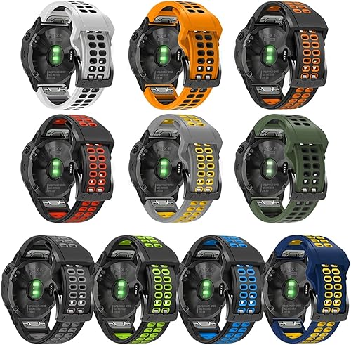 Vista 3 de KFAA Correa de reloj de 22 de 1.024 in para Garmin Fenix 7 Fenix 6 5 5Plus 935 945 pulseras de silicona Easyfit para correa de reloj Fenix 7X 6X 5X