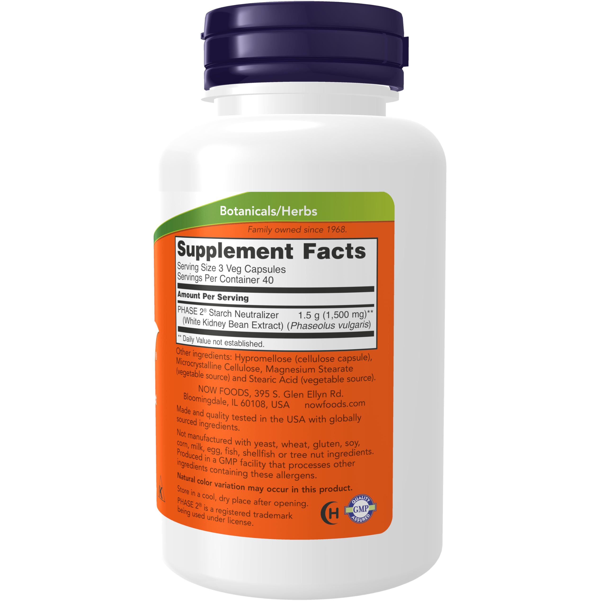 NOW Supplements, Phase 2® (White Kidney Bean Extract) 500 mg, 120 Veg Caps — Amazon image 2