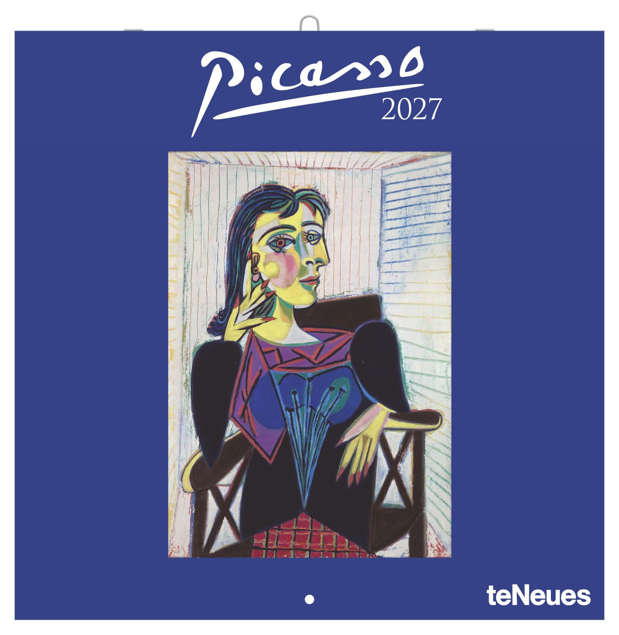Picasso 2027: Wandkalender 30x30 cm (30x60 cm geöffnet), Kunstkalender mit Meisterwerken von Picasso