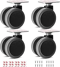 Cofufu Self Adhesive Caster Wheels Set for Trash Can, Storage Box (4PCS, 1.5")