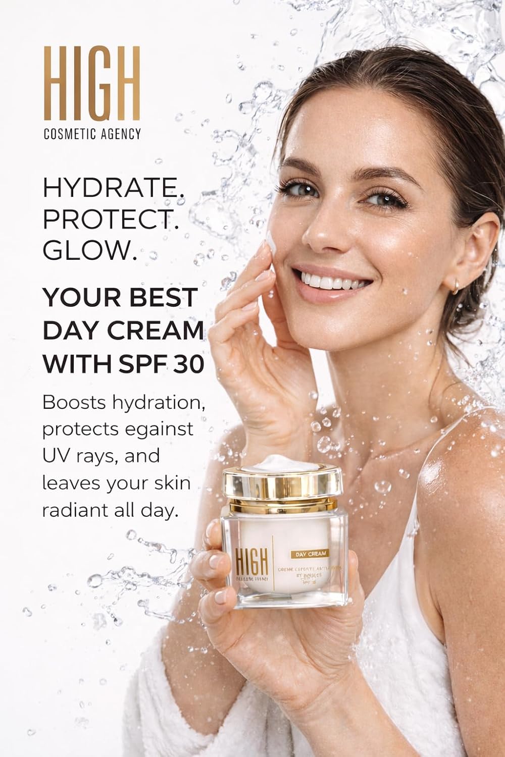Day Cream SPF 30 Lightweight Hydrating Moisturizer with Antioxidants for Bright, Protected Skin – Broad-Spectrum UVA/UVB Defense, Perfect for Daily Use