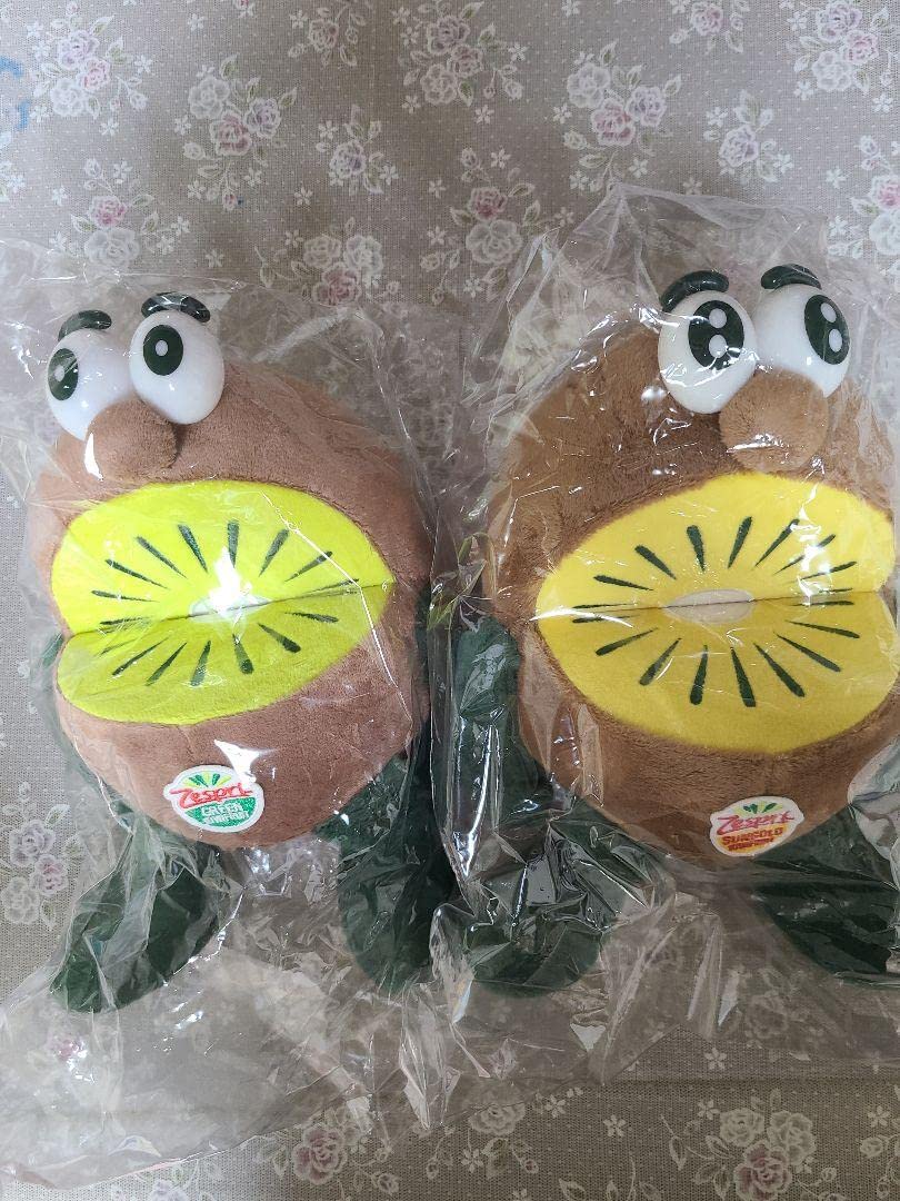 ★ゼスプリ　おまけ付きキウイブラザーズぬいぐるみ(中サイズ)グリーン&イエロー★ ☆ゼスプリ おまけ付きキウイブラザーズぬいぐるみ(中サイズ