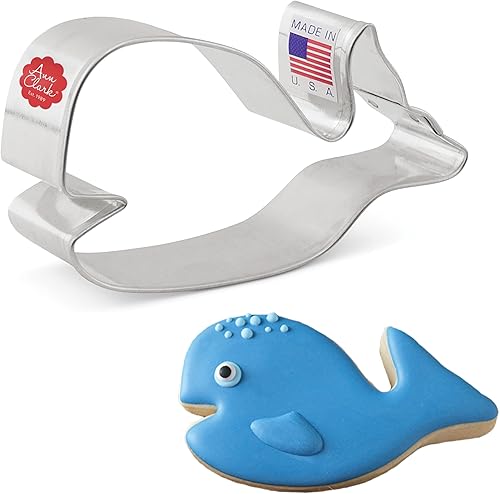 Cortador de galletas de ballena de 4 pulgadas fabricado en Estados Unidos por Ann Clark