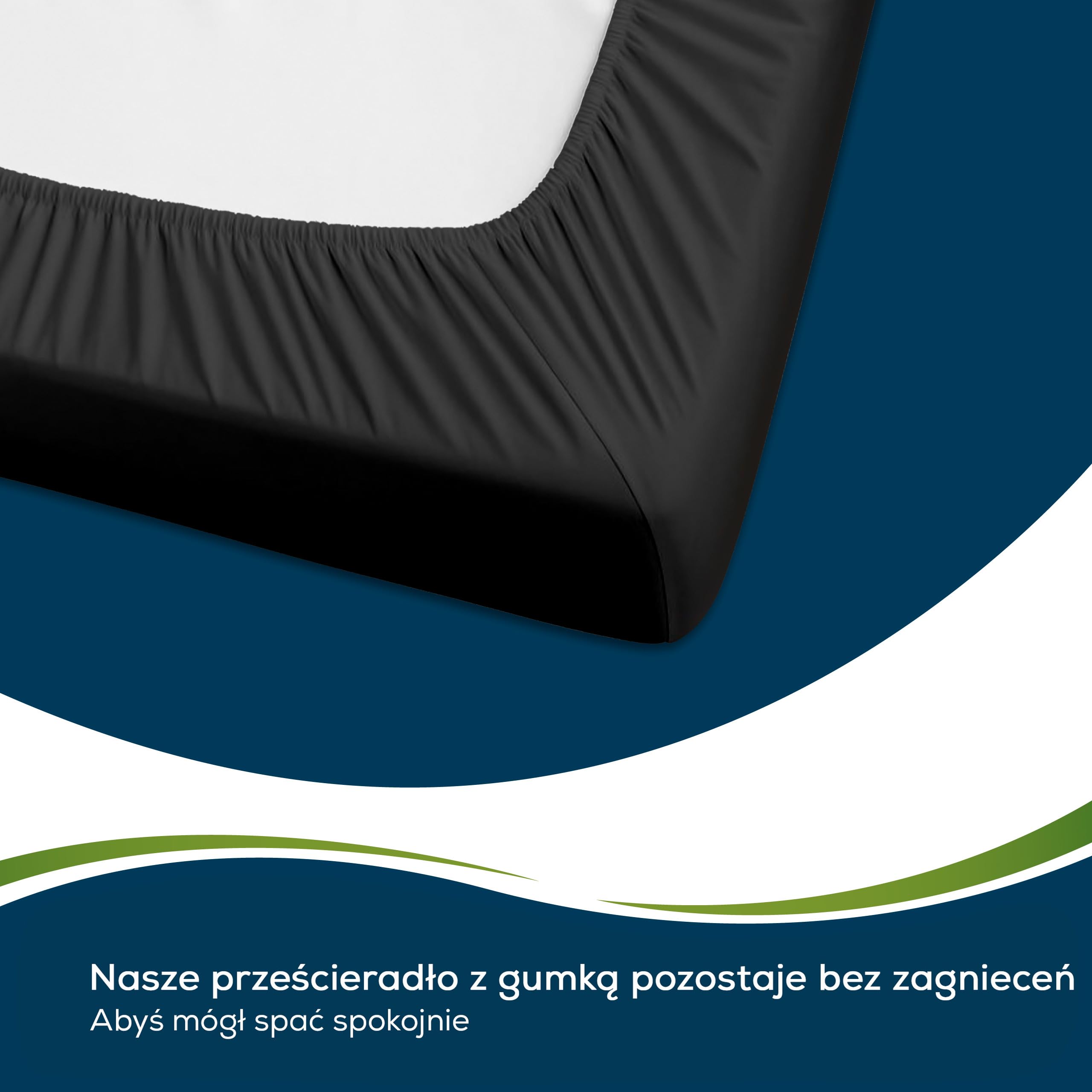 Sensalou Wodoodporne Prześcieradło Z Gumką 60 x 120 cm Czarny – Ochraniacz Na Materac Wodoodporny z Miękką Powierzchnią Frotte do Łóżeczka Dziecięcego – Oddychające i Ciche Oeko-Tex Dermatest