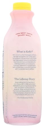 Lifeway Probiotic Low Fat Strawberry Banana Kefir, 32 Ounce -- 6 per case.