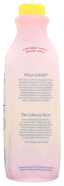 Lifeway Probiotic Low Fat Strawberry Banana Kefir, 32 Ounce -- 6 per case.