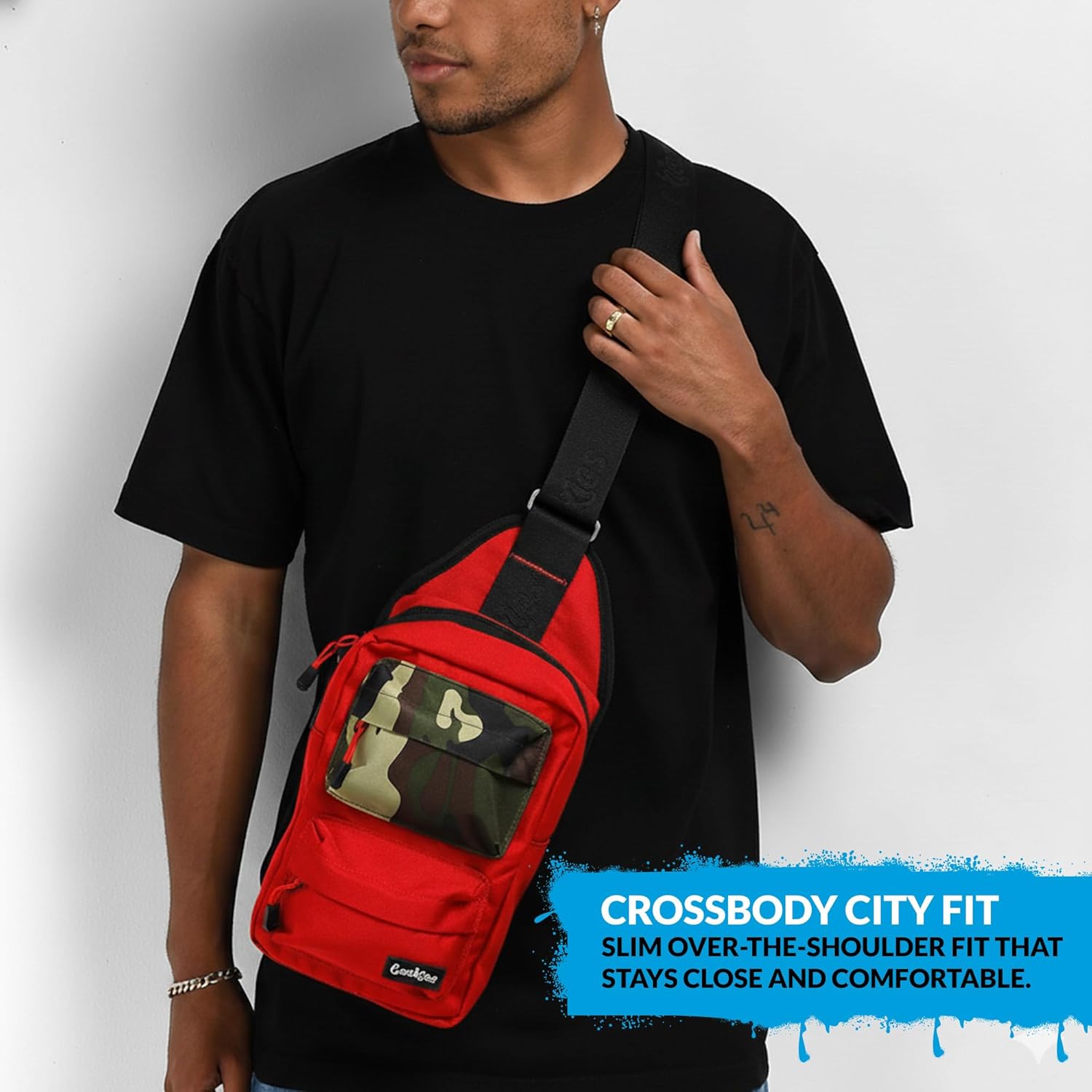 COOKIES Rack Pack Over The Shoulder Bag – Smell Proof Unisex Crossbody Bag for Men & Women–For Hiking,Travel & Everyday Carry - Image 2