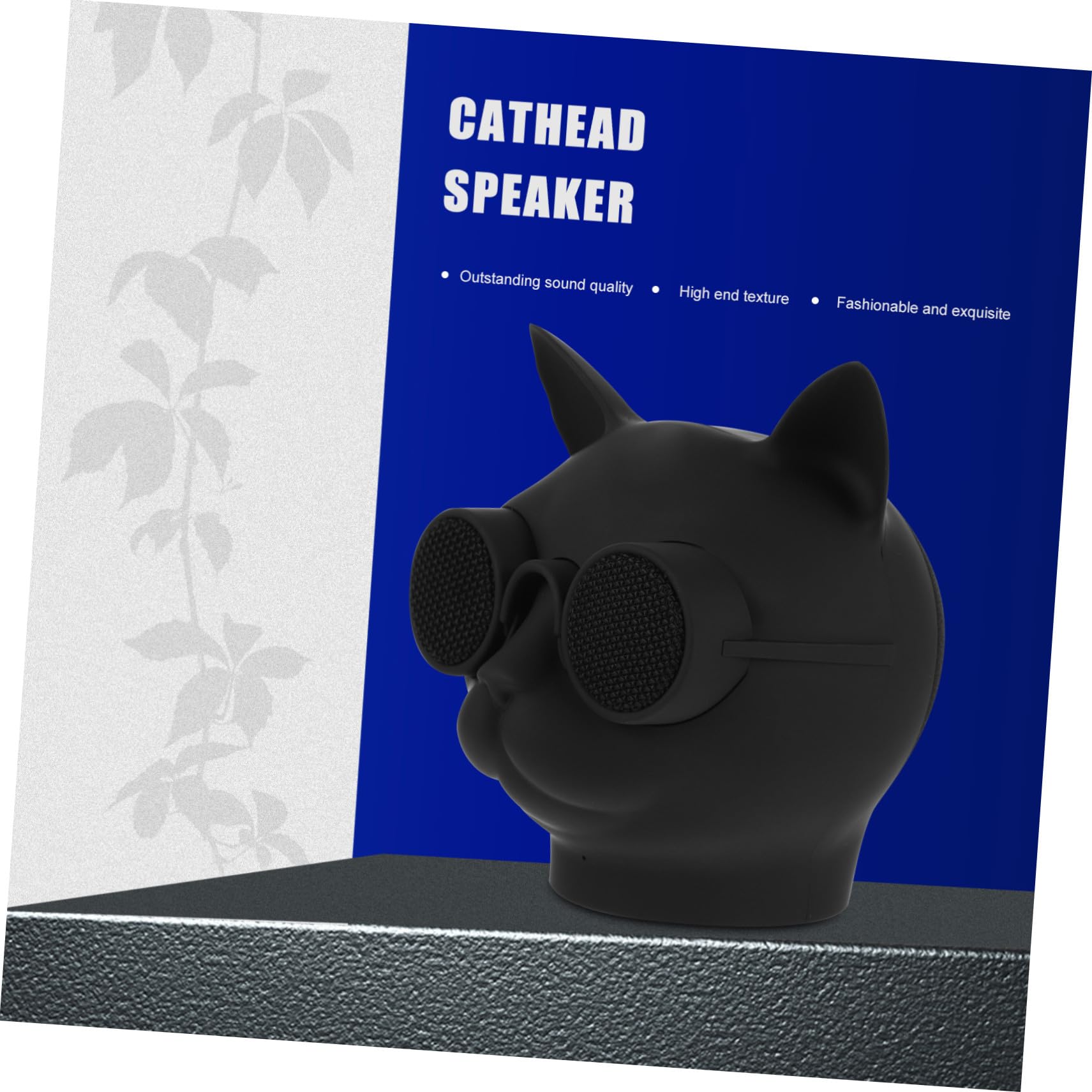Hemobllo Enceinte Chat Mini Portable Haut Parleur sans Fil Compact Compatible Téléphone et PC Transmission Stable pour Usage Extérieur et Bureau