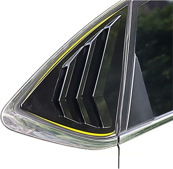 車用リアウィンドウクォータールーバーシャッターカバー N-issan セントラセダン2013-2019サイドベントトリムステッカーABS外装アクセサリーカーボンルック