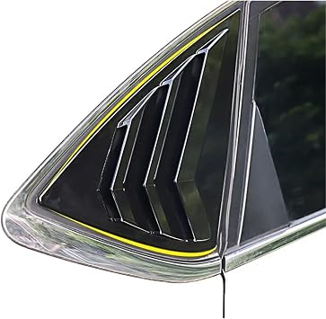 車用リアウィンドウクォータールーバーシャッターカバー N-issan セントラセダン2013-2019サイドベントトリムステッカーABS外装アクセサリーカーボンルック