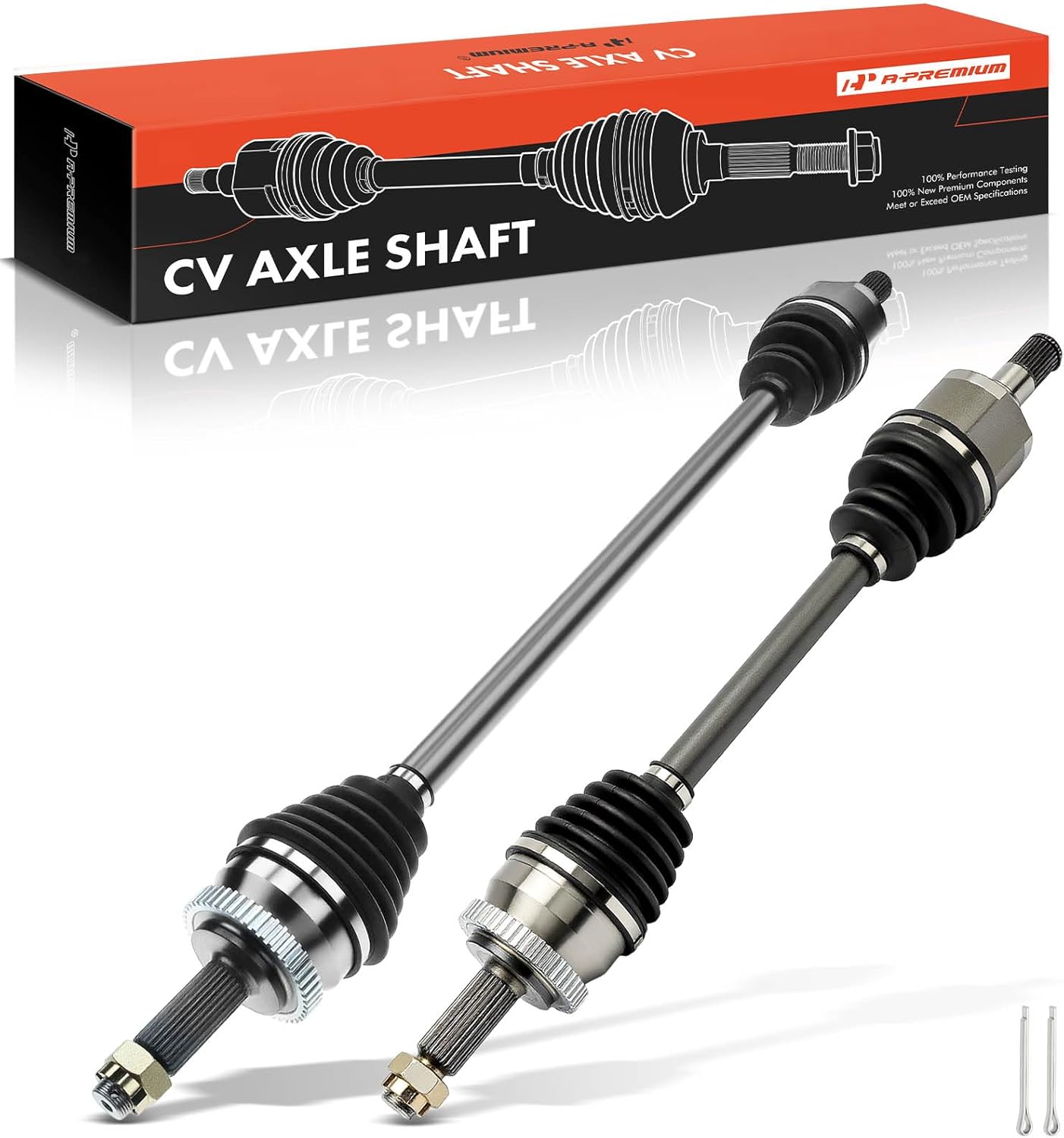 A-Premium Pair (2) Front CV Axle Shaft Assembly Compatible with Kia Sportage 2005-2010 L4 2.0L & Hyundai Tucson 2005-2009 L4 2.0L, Driver and Passenger Side