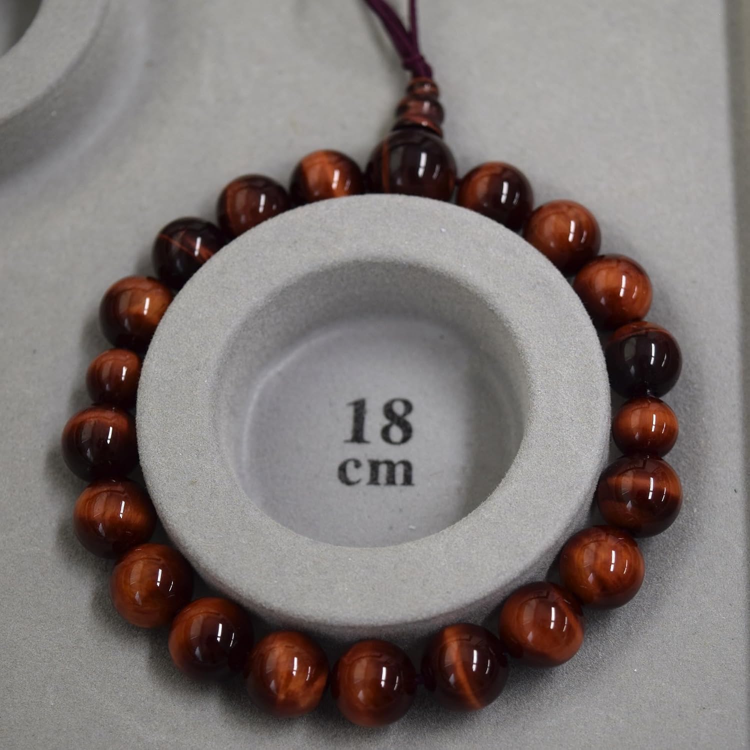 京都あさひ屋 Mens Red/Blue/Brown Tiger Eye 8mm/10mm Beads Gemstone Bracelet Japanese Juzu Asian Handmade in Kyoto