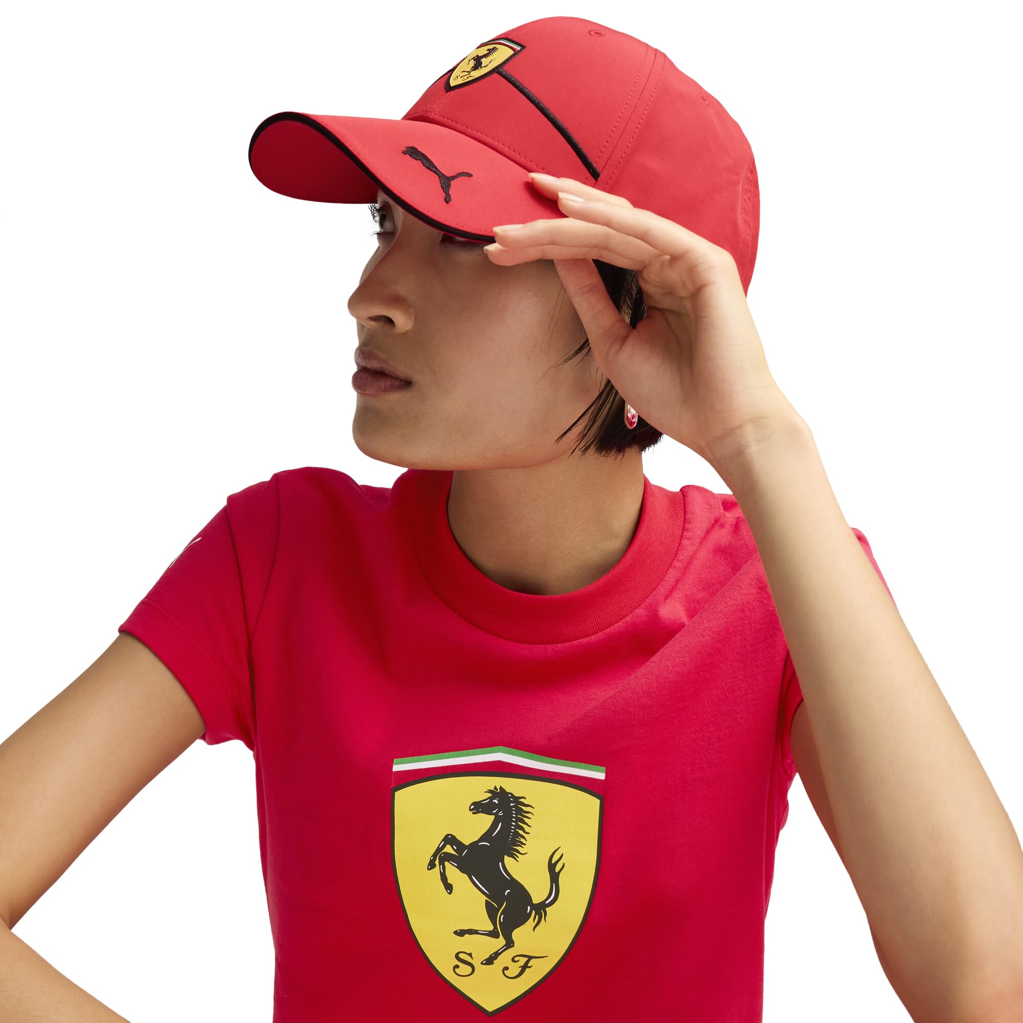 Puma Unisex Rosso Corsa Ss25 Standard Scuderia Ferrari Race Baseball Cap, One Size